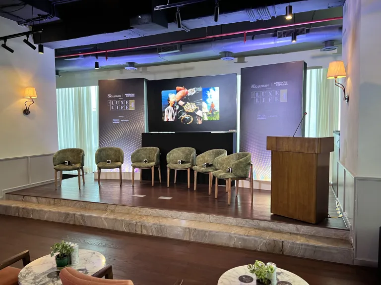 The Luxe Life luxury lifestyle panel stage styled by Kre8tive Minds